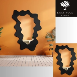Lustro nieregularne w ramie mdf - MISTY – Blobs Mirrors